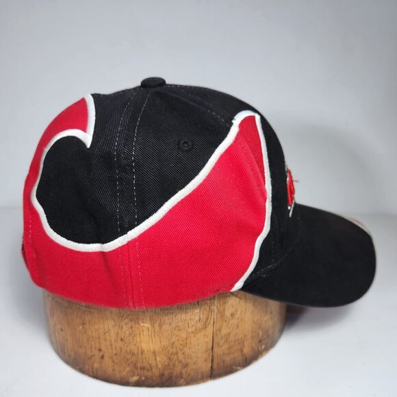 Puma Team Canada Hat Cap Youth Hook and Loop Shark Tooth Black Embroidered - Picture 3 of 10